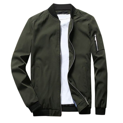Carl | Chaqueta moderna con cremallera frontal para hombre