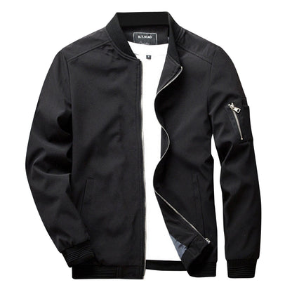 Carl | Chaqueta moderna con cremallera frontal para hombre