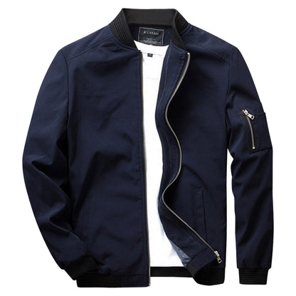 Carl | Chaqueta moderna con cremallera frontal para hombre
