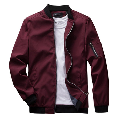 Carl | Chaqueta moderna con cremallera frontal para hombre