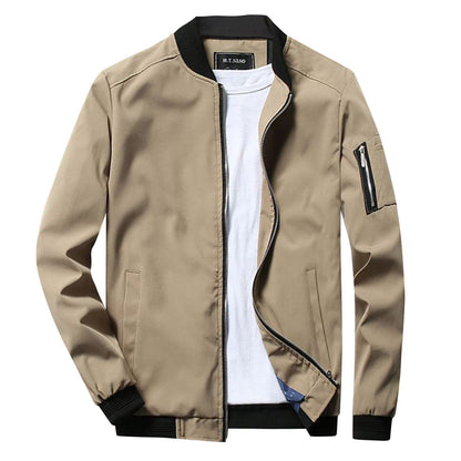 Carl | Chaqueta moderna con cremallera frontal para hombre