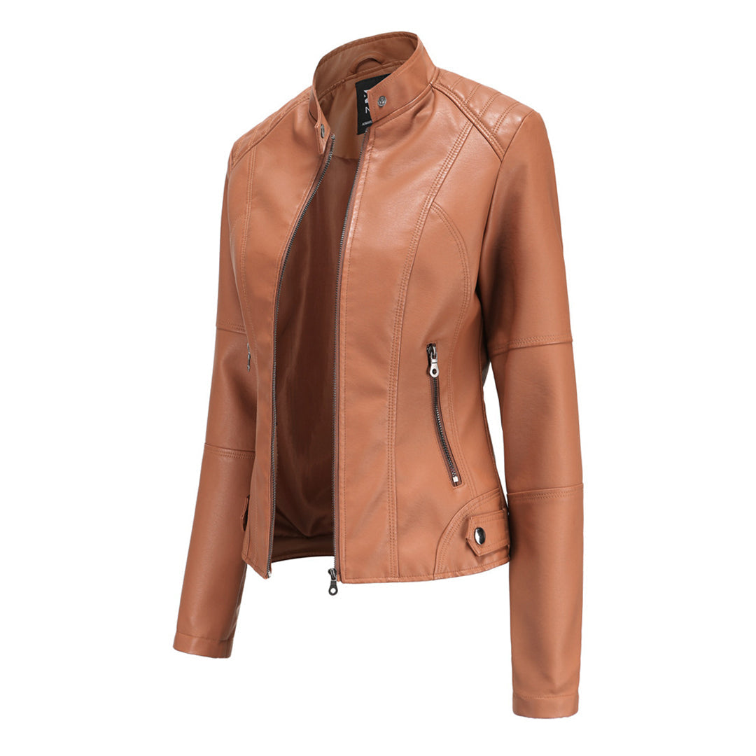 Ella | Chaqueta biker elegante y ajustada para mujer