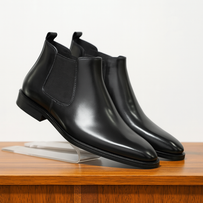 Austin | Botas Chelsea de cuero marrón para hombre
