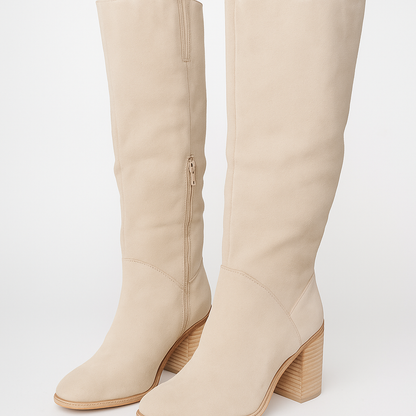 Women’s Winter Knee-High Boots with Block Heels