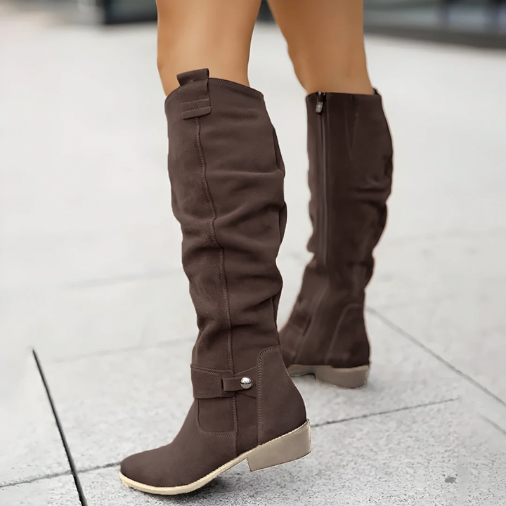 Suede Knee Boots