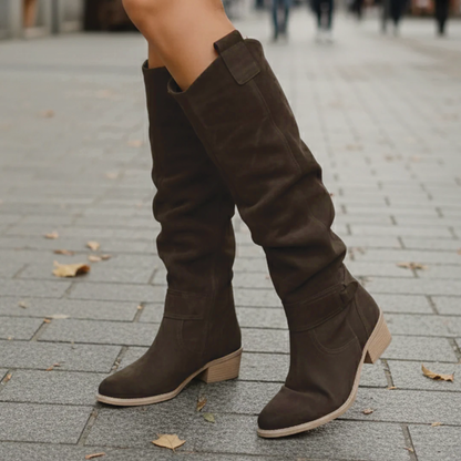 Suede Knee Boots