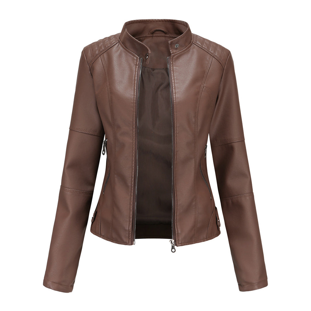 Ella | Chaqueta biker elegante y ajustada para mujer