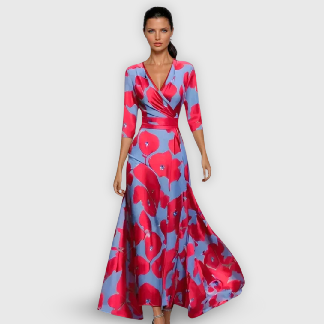 Stylish Wrap Skirt with Floral Pattern