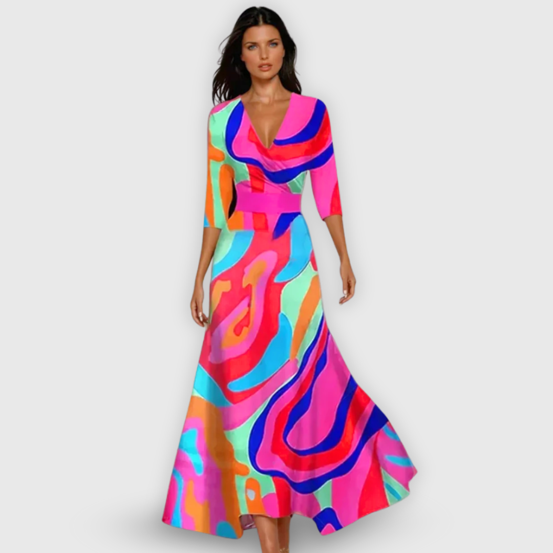 Stylish Wrap Skirt with Floral Pattern