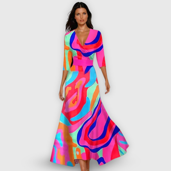 Stylish Wrap Skirt with Floral Pattern