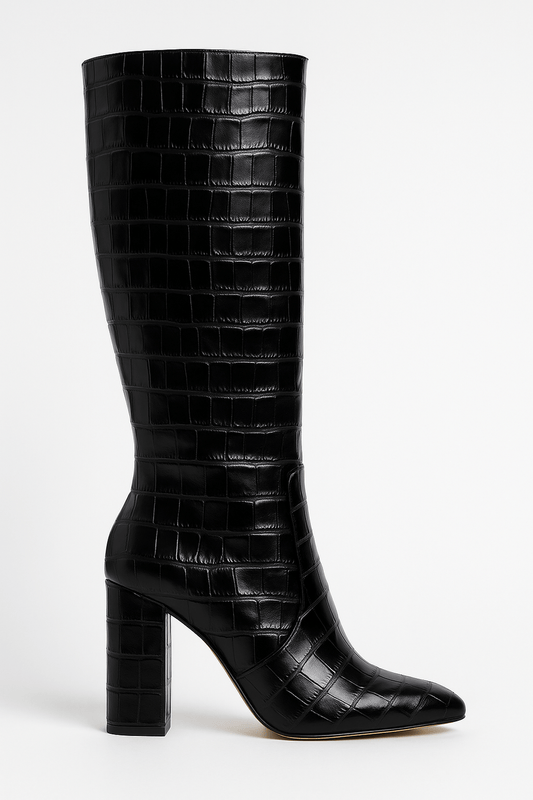 Taylor | Women’s Croc Textured High Heel Boots