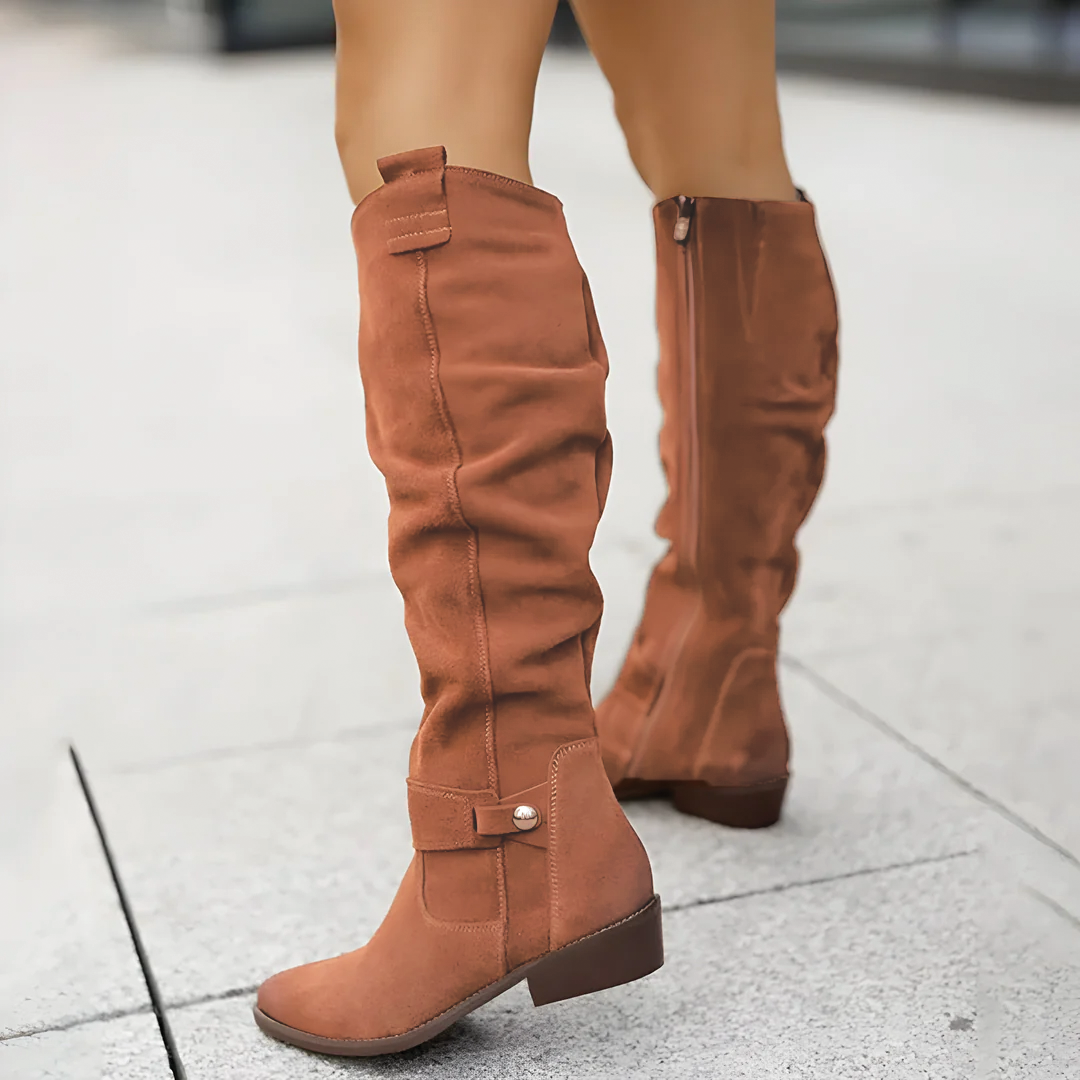 Suede Knee Boots