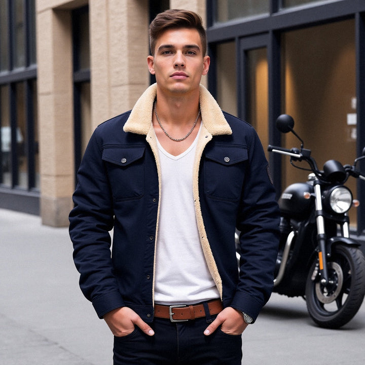 Warm Lined Outdoor Casual Jacket For Men