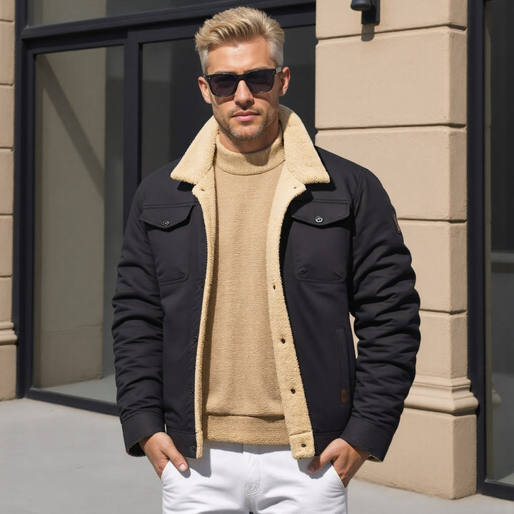 Warm Lined Outdoor Casual Jacket For Men