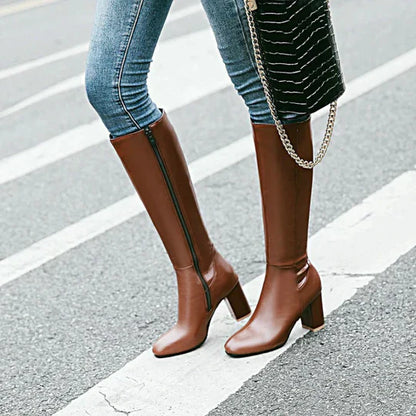 Women’s Knee-High Heeled Boots