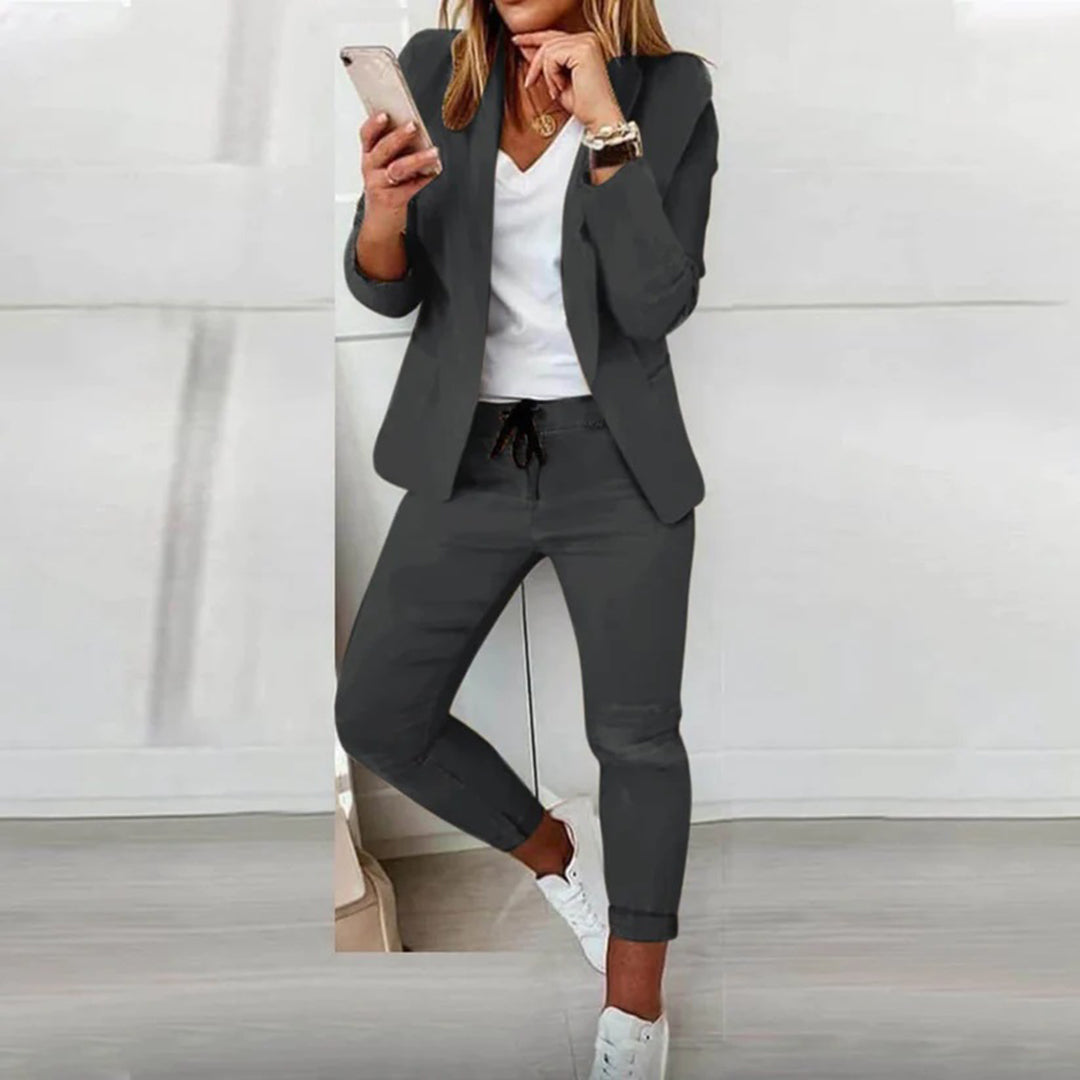 Florence | Conjunto versátil de blazer y pantalón jogger para mujer