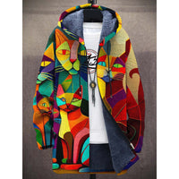 Multicolored with cats