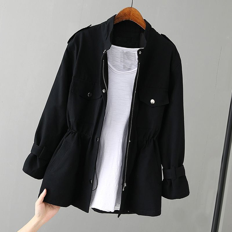 Audrey | Chaqueta utilitaria elegante para mujer con cremallera