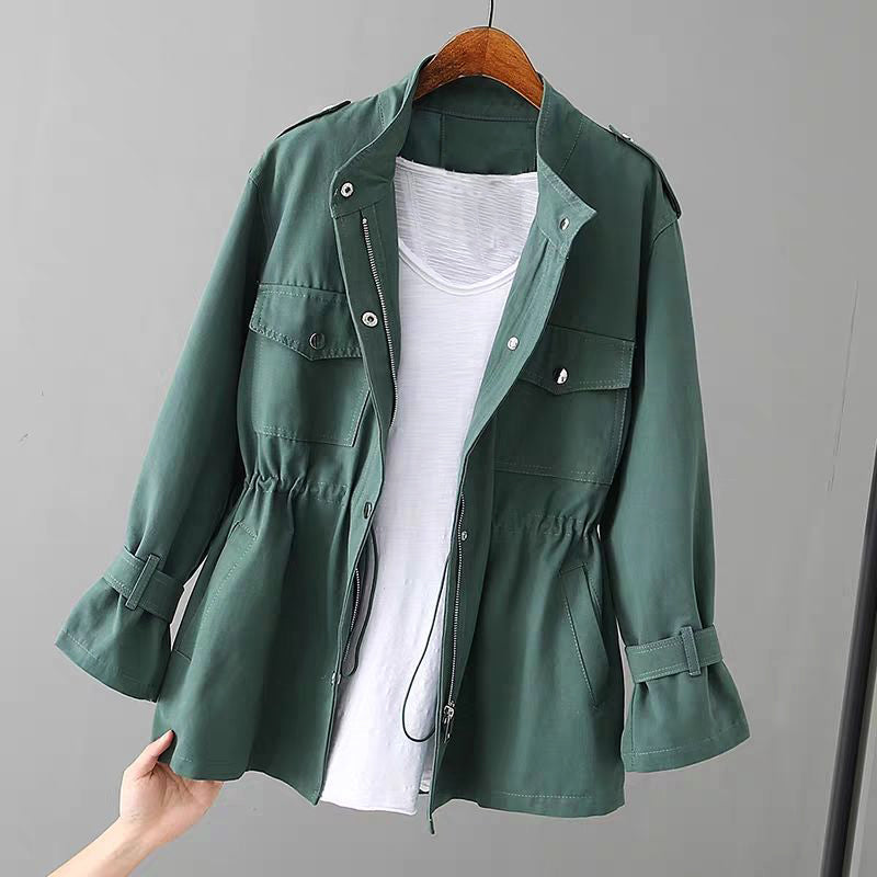 Audrey | Chaqueta utilitaria elegante para mujer con cremallera