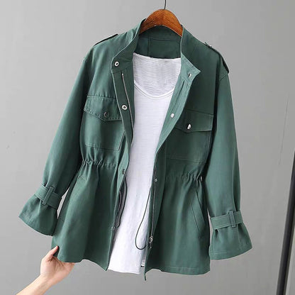 Audrey | Chaqueta utilitaria elegante para mujer con cremallera