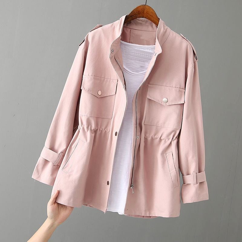 Audrey | Chaqueta utilitaria elegante para mujer con cremallera