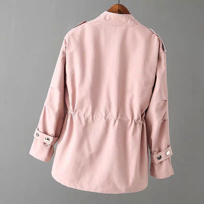 Audrey | Chaqueta utilitaria elegante para mujer con cremallera