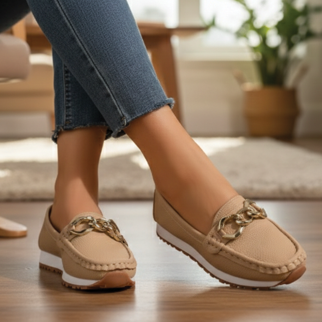 Flat Buckle Loafers
