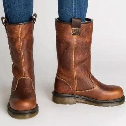 Jacklyn | Botas de invierno de cuero elegantes para mujer