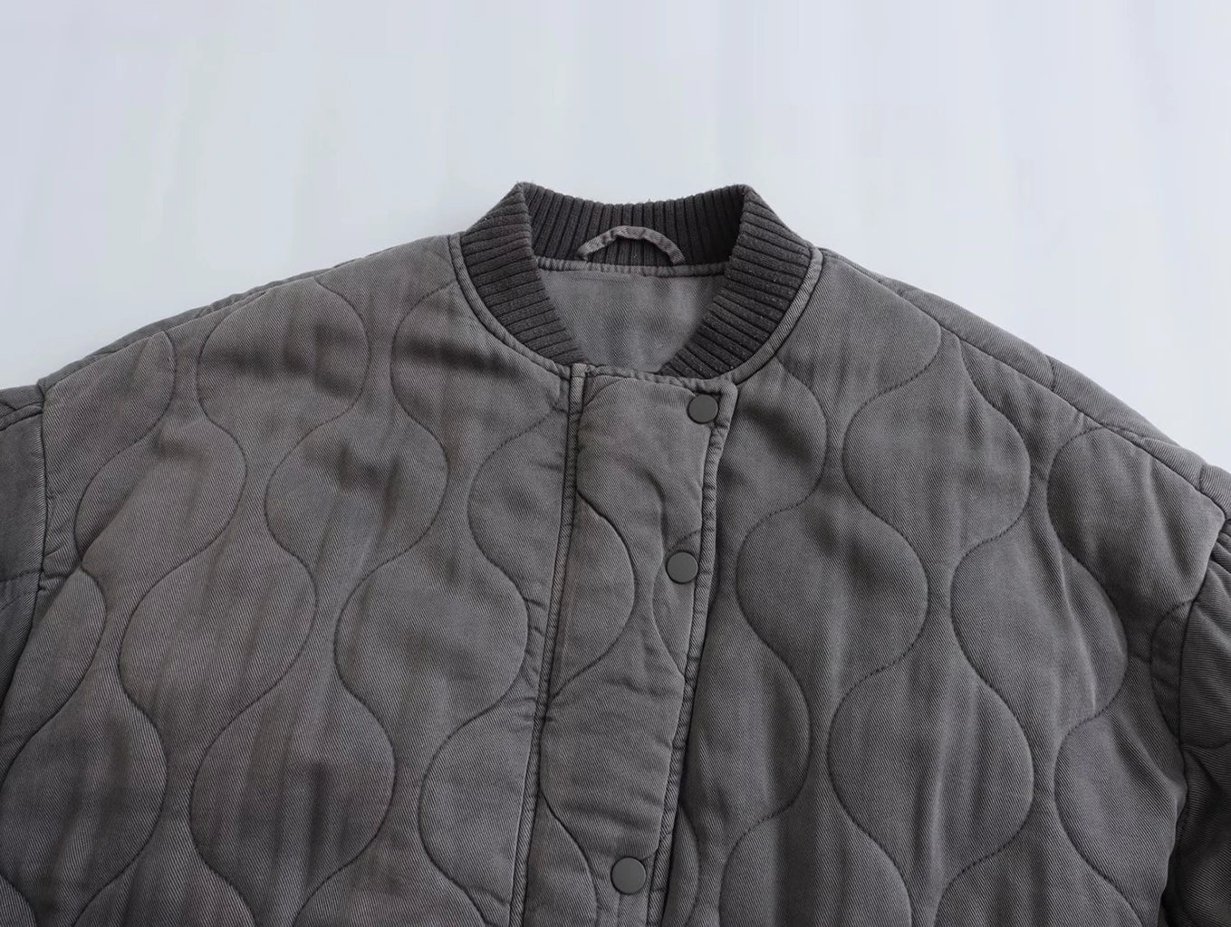 Ella | Chaqueta bomber informal acolchada extragrande para mujer 
