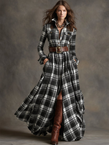Flowy Belted Dress