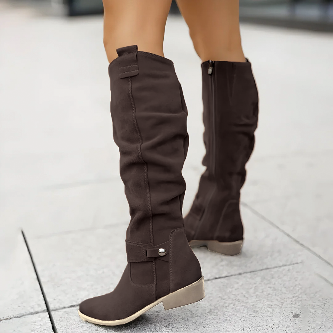 Suede Knee Boots