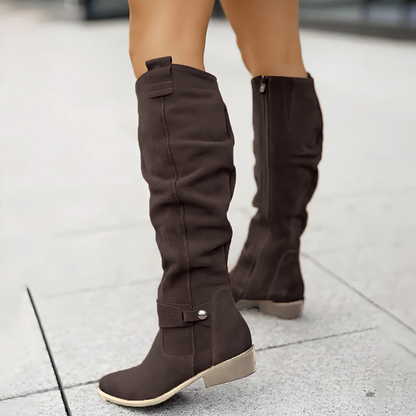 Suede Knee Boots