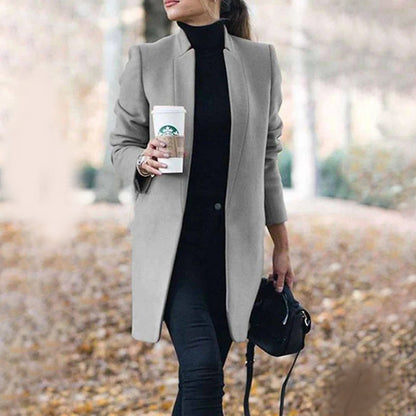 Bella | Abrigo de invierno clásico con solapa entallada para mujer
