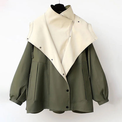 Daisy | Chaqueta elegante de doble capa con capucha para mujer