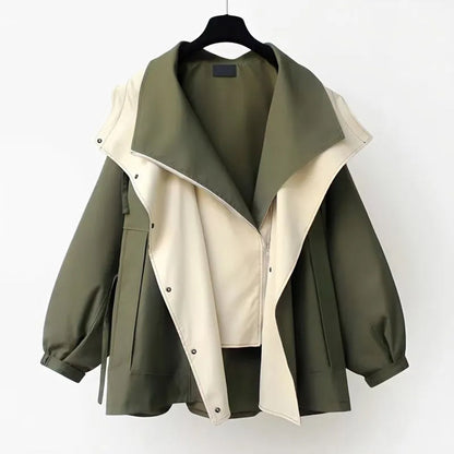 Daisy | Chaqueta elegante de doble capa con capucha para mujer