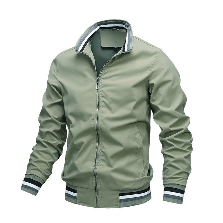 Casual Zipper Lightweight Bomber Jacket For Men