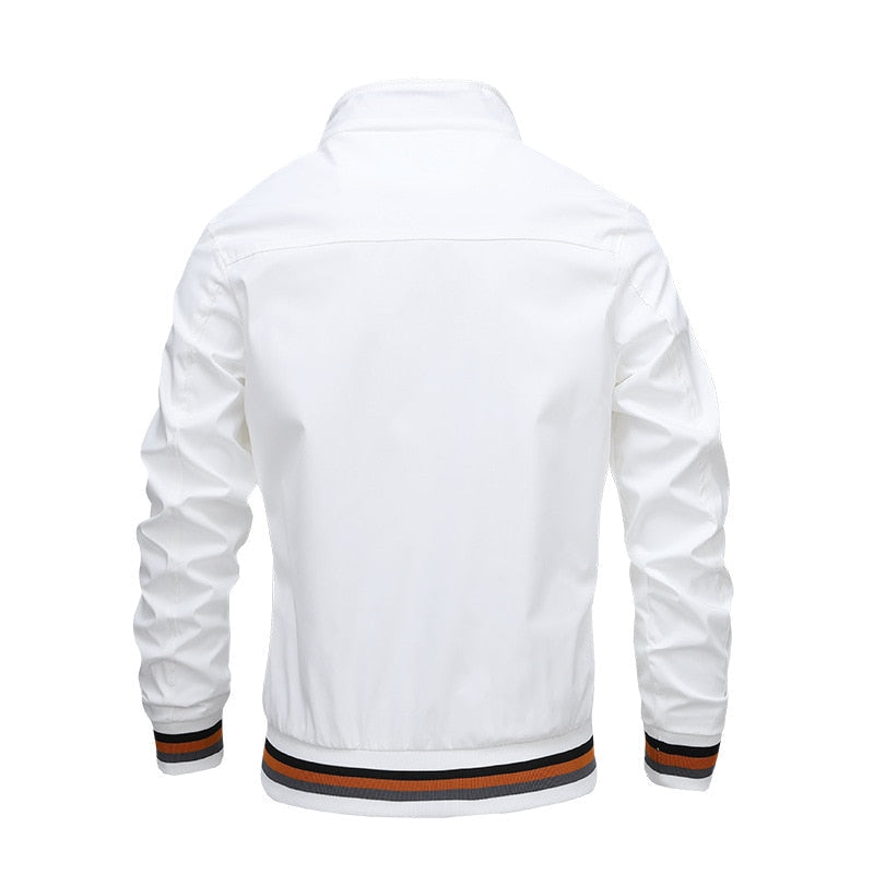 Casual Zipper Lightweight Bomber Jacket For Men