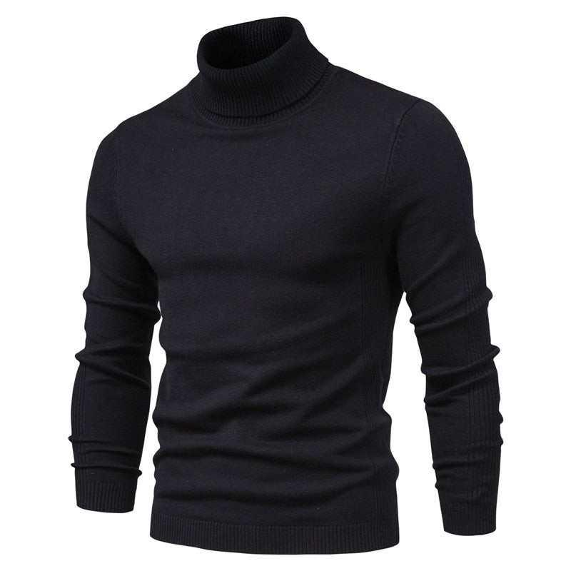Warm Knitted High Neck Sweater For Men