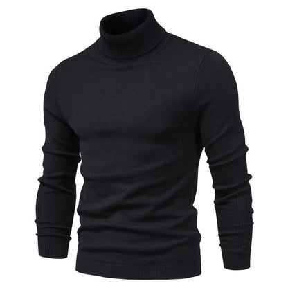 Warm Knitted High Neck Sweater For Men