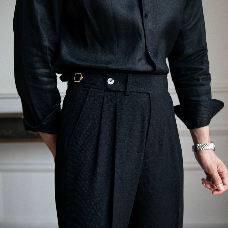 Connor | Men's Tailored Pleated Trousers