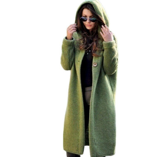 Madison | Women’s Cozy Knit Hooded Maxi Cardigan