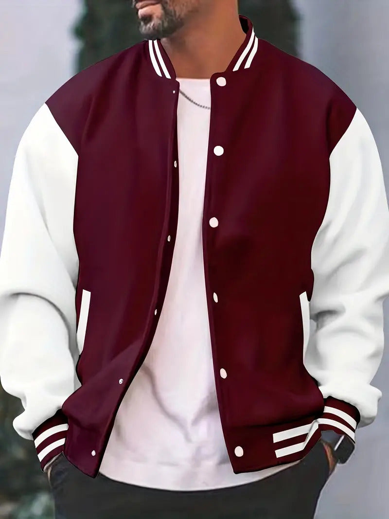 Timothy | Chaqueta universitaria estilo retro Letterman para hombre