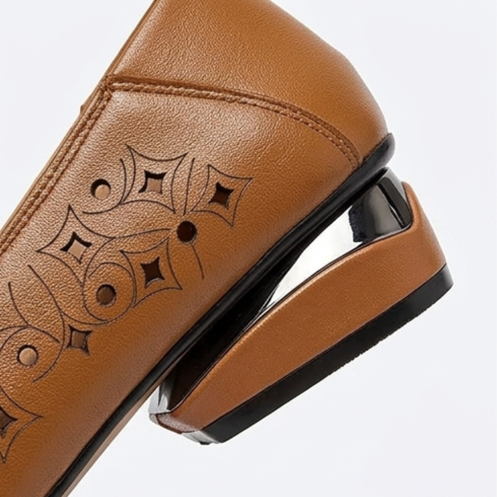Lorella™ – Woven Cutout PU Slip-On Flat