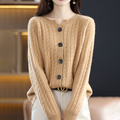 Lily | Cárdigan de invierno holgado y acogedor con botones para mujer