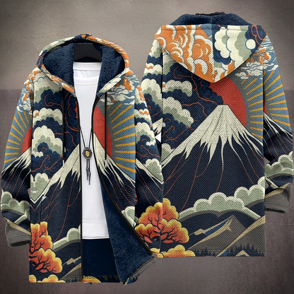 Statement Hooded Fleece Coat
