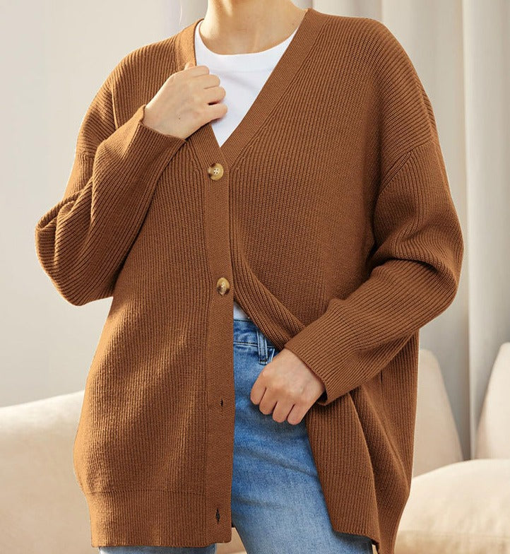 Women’s Winter Knit Casual Button Up  Cardigan