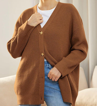 Evelyn | Women’s Winter Knit Casual Button Up  Cardigan