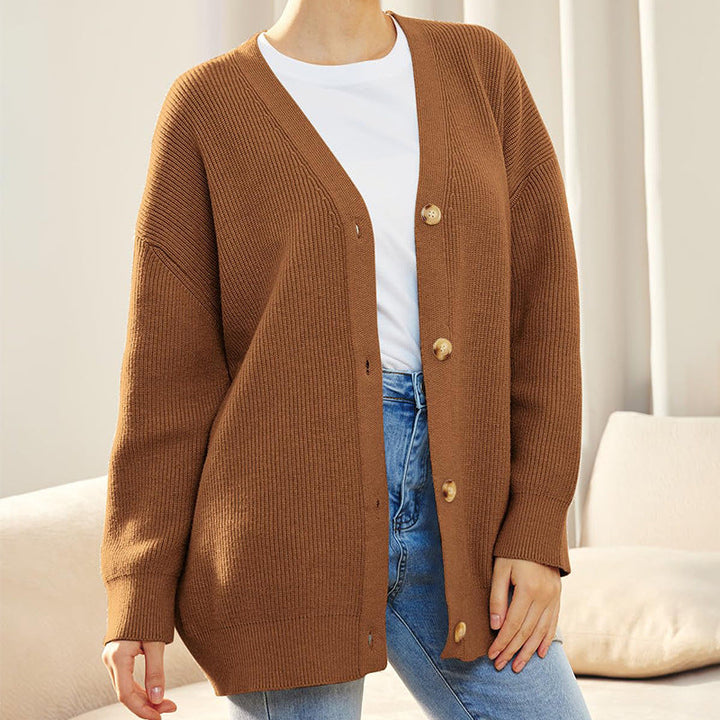 Women’s Winter Knit Casual Button Up  Cardigan