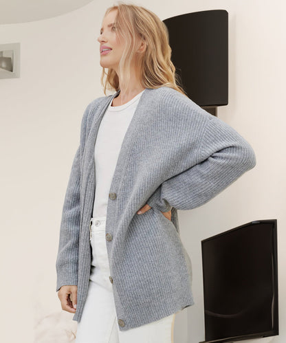 Evelyn | Women’s Winter Knit Casual Button Up  Cardigan