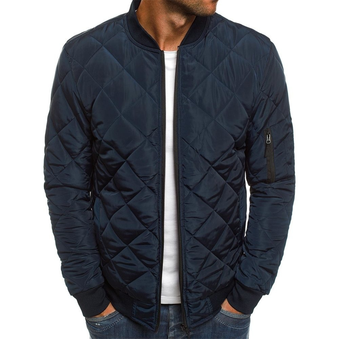 Streetwear Inspired Quilted Jacket For Men